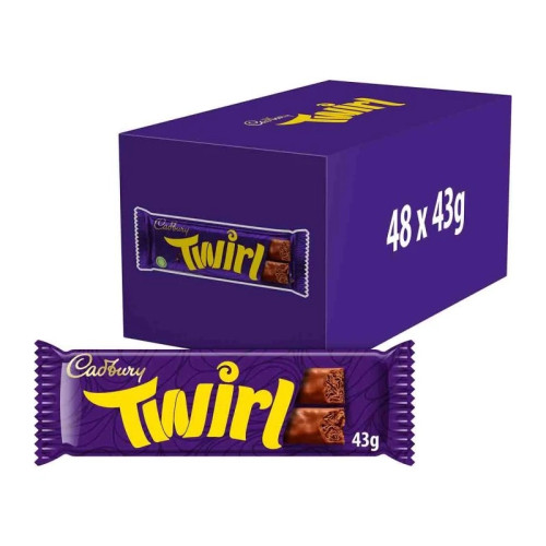 CADBURY TWIRL CHOCOLATE BAR 1x48x43G