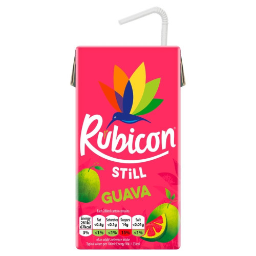RUBICON STILL GUAVA CARTON 1x27x288ML