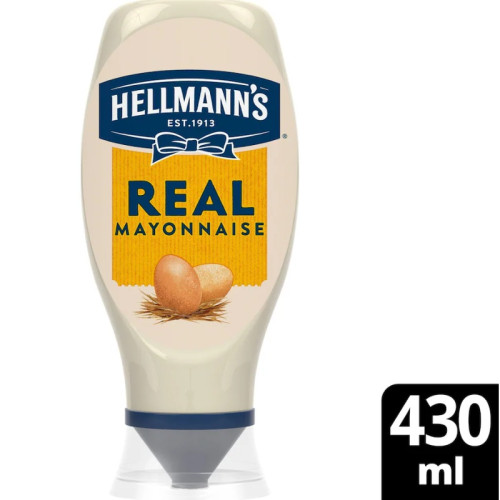 HELMANNS MAYONNAISE SQUEEZY 1x8x430ML PMP &Acirc;&pound;2.99