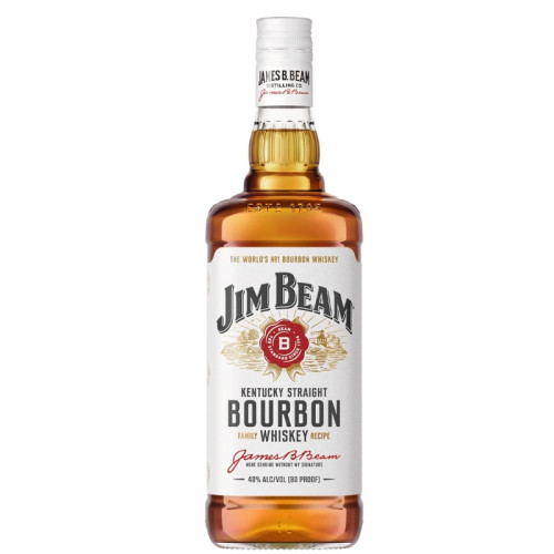 JIM BEAM WHITE LABEL WHISKEY BOTTLE 1x70CL