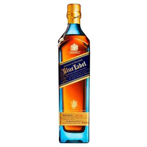 JOHNNIE WALKER BLUE LABEL 60 YEAR WHISKY BOTTLE 6x70CL