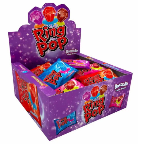 BAZOOKA RING POP SWEETS 1x24x15G