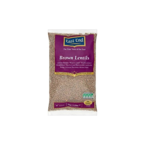 EAST END POLISHED BROWN LENTILS 1x12x1KG