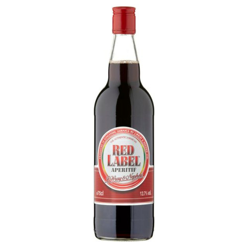 WRAY & NEPHEW RED LABEL APERITIF RED WINE BOTTLE 6x75CL