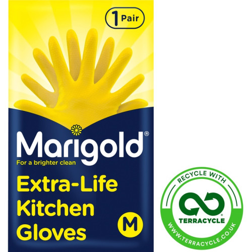 MARIGOLD KITCHEN GLOVES 1x6xMED