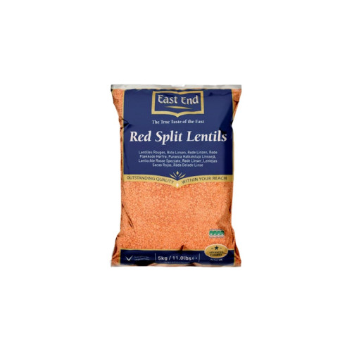 EAST END POLISHED RED LENTILS 1x5KG