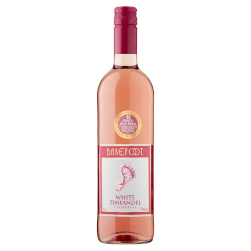 BAREFOOT WHITE ZINFANDEL ROSE WINES BOTTLE 6x75CL