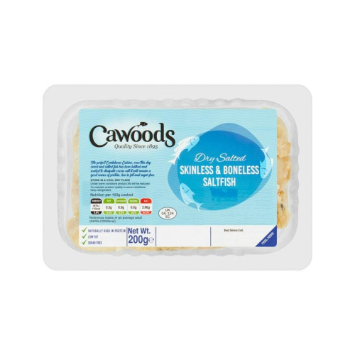 CAWOODS SKINLESS & BONELESS SALTFISH 1x16x100G 99P