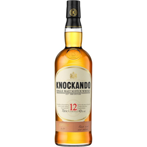 KNOCKANDO 12 YEAR WHISKY BOTTLE 6x70CL