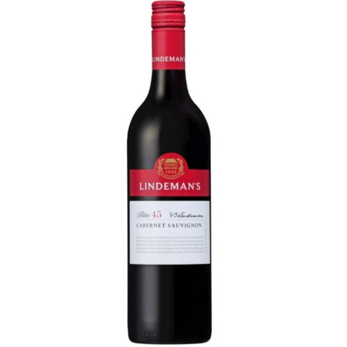 LINDEMANS BIN 45 CABERNET SAUVIGNON WHITE WINE BOTTLE 6x75CL