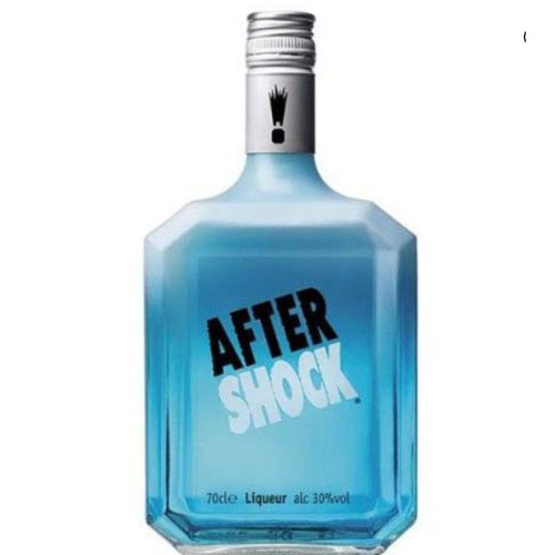 AFTER SHOCK BLUE LIQUEUR BOTTLE 1x70CL