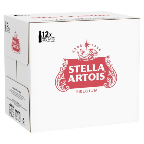 STELLA ARTOIS PREMIUM LAGER BOTTLE 1x12x660ML