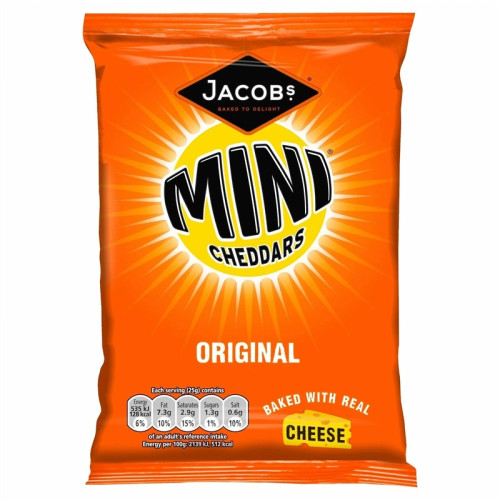 MCVITIES MINI CHEDDARS ORIGINAL CRISPS 1x30x50G