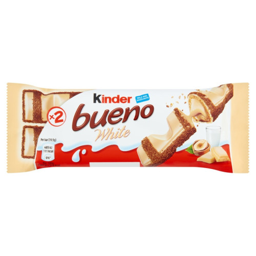 KINDER BUENO BUENO WHITE CHOCOLATE BAR 1x30x39G