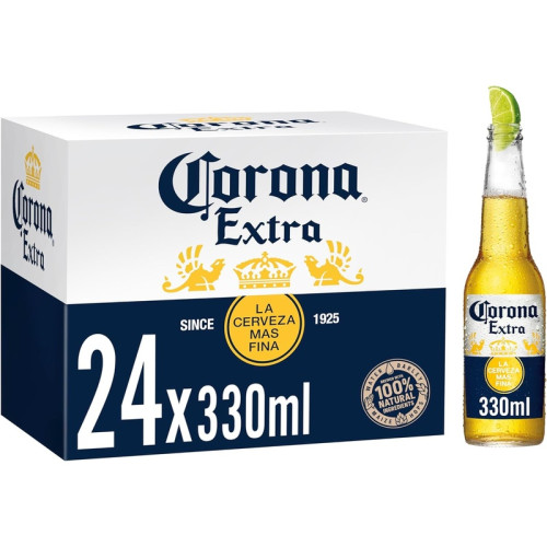 CORONA EXTRA LAGER BOTTLE 1x24x330ML