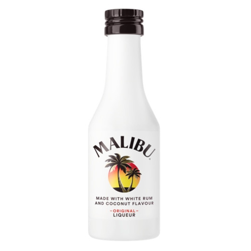 MALIBU ORIGINAL WHITE RUM BOTTLE 10x12x5CL