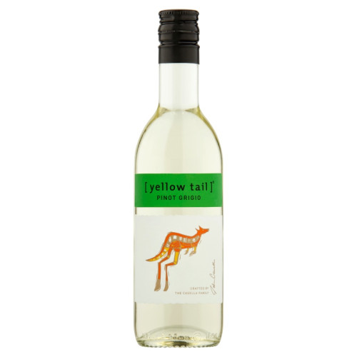 YELLOW TAIL PINOT GRIGIO WHITE WINE BOTTLE 1x12x18.7CL