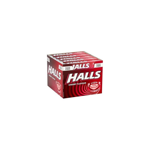 HALLS MENTHOL CHERRY SUGAR FREE SOOTHERS 1x20x32G