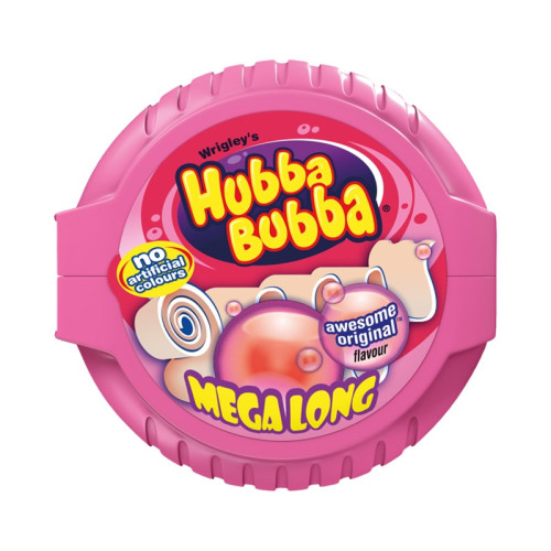 HUBBA BUBBA FANCY FRUIT STRAWBERRY MEAG LONG TAPE BUBBLEGUM 1x12x56G
