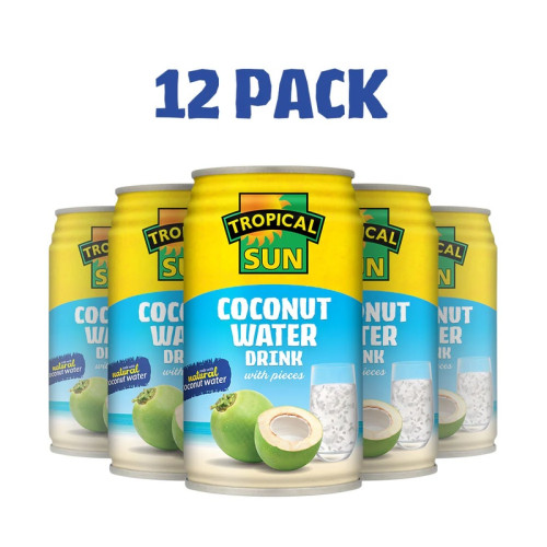 TROPICAL SUN COCONUT WATER NATURAL CANS 12x330ML