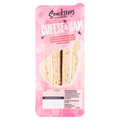 SNACKSTERS CHEESE HAM SANDWICH 1x145G