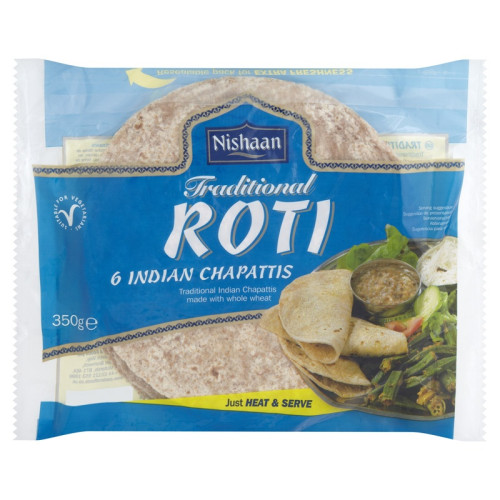 NISHAAN TRADITIONAL PLAIN ROTI 1x350G