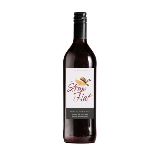 THE STRAW HAT SOFT & JUICY RED WINE BOTTLE 6x75CL