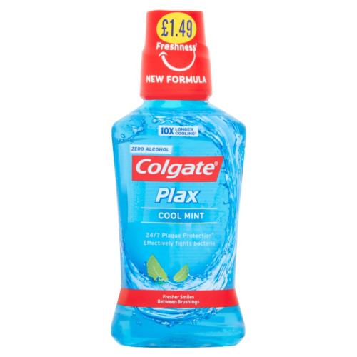 COLGATE PLAX COOLING MINT MOUTHWASH 1x6x250ML PMP &Acirc;&pound;1.49