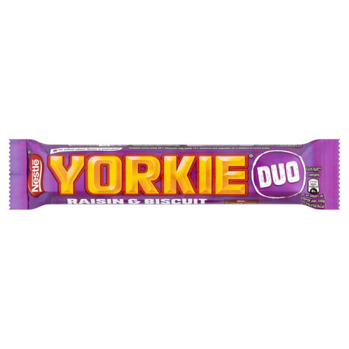YORKIE RAISINS & BISCUIT CHOCOLATE DUO BAR 1x24x66G