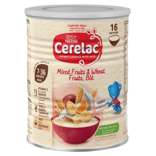 CERELAC MIXED FRUIT WHEAT FRUIT WITH MILK CEREAL 1x400G