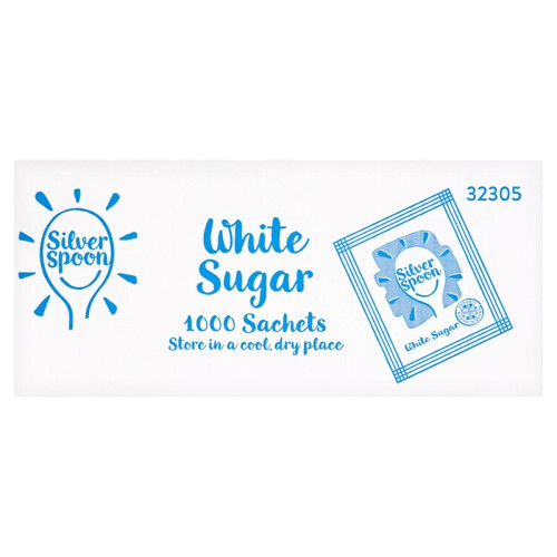 SILVER SPOON WHITE SUGAR 1000 PACK SACHET 1x4KG