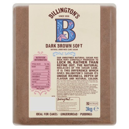 SILVER SPOON DARK BROWN SOFT SUGAR 4x3KG