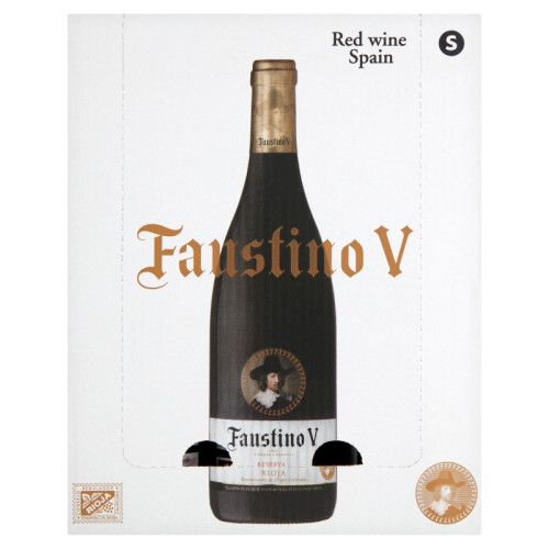 FAUSTINO V RED WINE BOTTLE 6x75CL