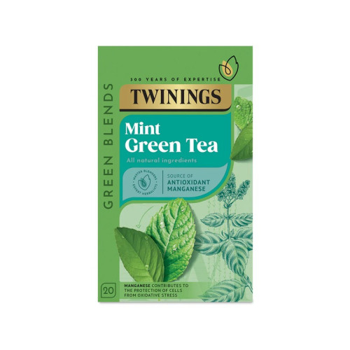 TWININGS GREEN MINT TEA BAGS 1x4x20s