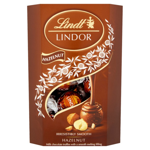 LINDT LINDOR HAZELNUT CHOCOLATE 1x200G