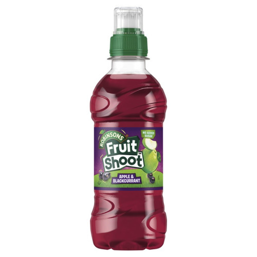 ROBINSONS FRUIT SHOOT APPLE BLACKCURRANT SUGAR FREE 4 PACK BOTTLE 1x24x200ML