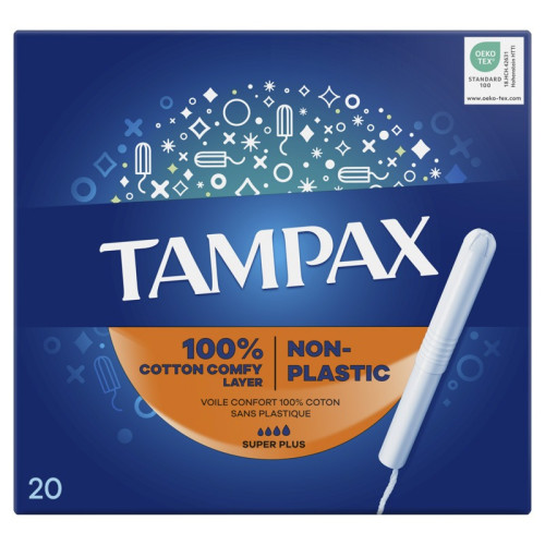TAMPAX BLUE BOX SUPER PLUS TAMPONS 1x20s