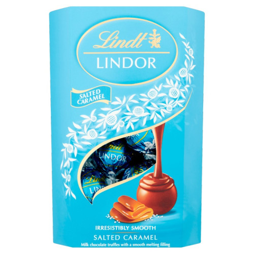 LINDT LINDOR SALTED CARAMEL CHOCOLATE 1x200G