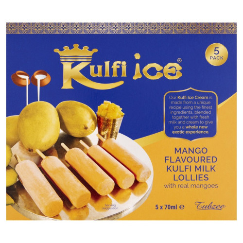 KULFI ICE KULFI MANGO MILK ICE LOLLIES 6x70ML