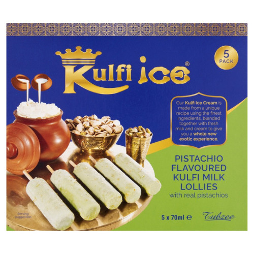 KULFI ICE KULFI PISTACHIO MILK ICE LOLLIES 1x70ML