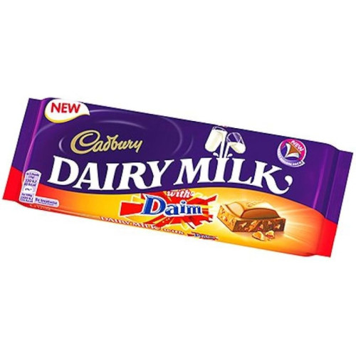 CADBURY DAIRY MILK DAIM CHOCOLATE BAR 1x36x28G