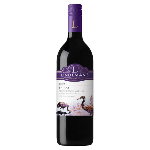 LINDEMANS BIN 50 SHIRAZ WHITE WINE BOTTLE 6x75CL