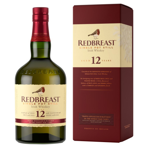 JAMESON REDBREAST 12 YEAR WHISKEY BOTTLE 1x70CL