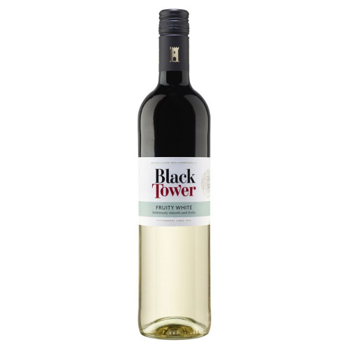 BLACK TOWER FRUIT WHITE WINE BOTTLE 6x75CL