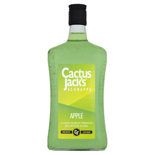CACTUS JACKS SCHNAPPS APPLE LIQUEUR BOTTLE 1x70CL