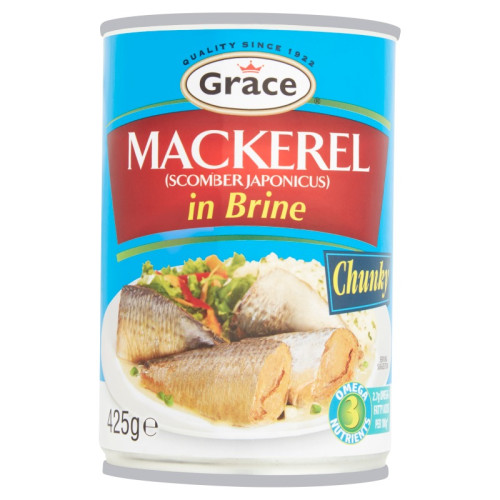 GRACE MACKEREL CHUNKS IN BRINE 1x12x425G