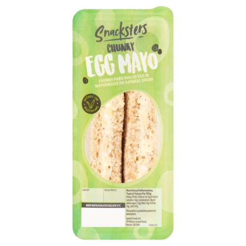 SNACKSTERS CHUNKY EGG MAYONNAISE SANDWICH 1x145G