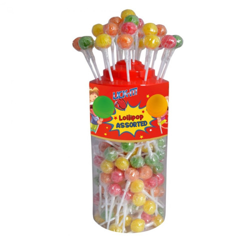 SWEETZONE LICK-IT ASSORT LOLLIPOP 1x150x800G PMP &Acirc;&pound;0.05