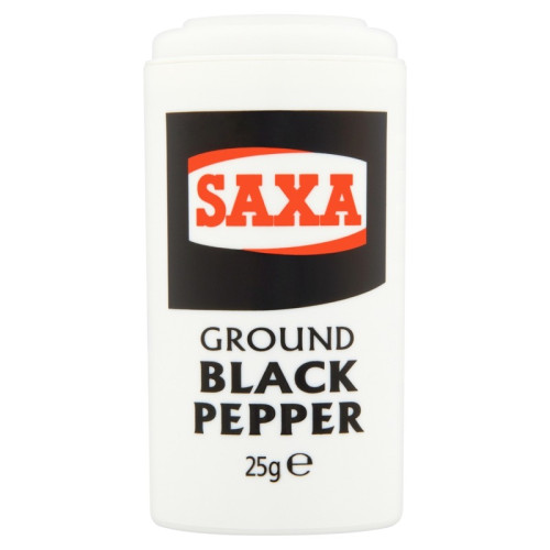 SAXA GROUND BLACK PEPPER 1x12x25G