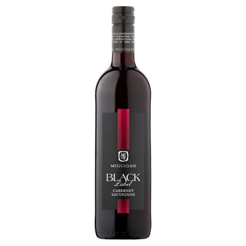 MCGUIGAN BLACK LABEL RED WINE BOTTLE 1x75CL